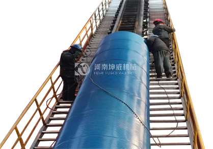 彩鋼瓦封閉式大傾角皮帶輸送機(jī)
